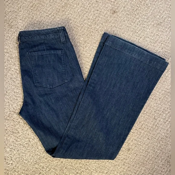 New York & Company Dark denim wide leg jeans size 10 - Picture 6 of 10